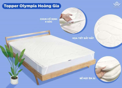 Đệm tăng tiện nghi Topper Olympia Hoàng Gia